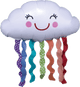 Happy Cloud Balloon with Rain Streamers