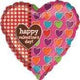 Happy Valentine's Day Chain of Hearts 30″ Heart Balloon