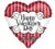 Anagram Mylar & Foil Happy Valentines Day Candy Striped 28″ Foil Balloon