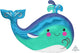 Happy Whale 34″ Balloon