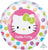 Anagram Mylar & Foil Hello Kitty® Balloon With Rainbow Pastel Polka Dots 18″ Balloon