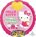 Hello Kitty Birthday 28" Musical Balloon