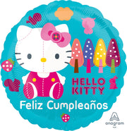 Anagram Mylar & Foil Hello Kitty Feliz Cumpleaños 18″ Balloon