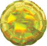 Anagram Mylar & Foil Iridescent Yellow Round 18″ Balloon