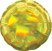 Anagram Mylar & Foil Iridescent Yellow Round 18″ Balloon