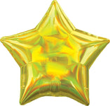 Anagram Mylar & Foil Iridescent Yellow Star 18″ Balloon