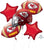 Kansas City Chiefs Helmet Balloon Bouquet