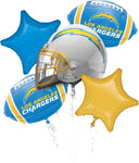 Anagram Mylar & Foil LA Chargers Balloon Bouquet Set