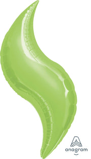 Anagram Mylar & Foil Lime Curve Balloon 36″