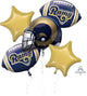 Los Angeles Rams Balloon Bouquet