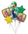 Anagram Mylar & Foil Luigi Balloon Bouquet