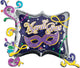 Mardi Gras Frame 34″ Foil Balloon