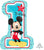 Anagram Mylar & Foil Mickey 1st Birthday 28" Mylar Foil Balloon