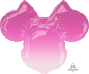 Anagram Mylar & Foil Minnie Mouse Forever Ombre 28″ Foil Balloon