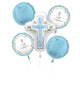 My First Communion Blue Bouquet Balloon