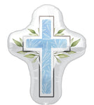 Anagram Mylar & Foil My First Communion Blue Cross 28″ Balloon