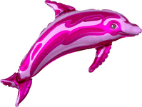 Anagram Mylar & Foil Pink Dolphin 37" Mylar Foil Balloon