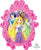 Anagram Mylar & Foil Princesses Frame 31" Mylar Foil Balloon