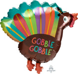 Anagram Mylar & Foil Quirky Turkey 19″ Balloon