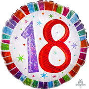 Anagram Mylar & Foil Radiant Birthday 18 18″ Balloon