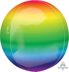 Anagram Mylar & Foil Rainbow 16″ Orbz Balloon