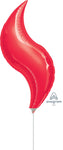 Anagram Mylar & Foil Red Curve 28″ Balloon