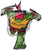 Anagram Mylar & Foil Rise of the Teenage Mutant Ninja Turtles Raphael 34″ Balloon