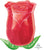 Rose Bud 18" Mylar Foil Balloon