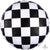 Anagram Mylar & Foil Round Checkered Racing 18″ Checkboard Balloon