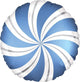Satin Azure Candy Swirl 18″ Balloon