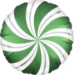 Satin Emerald Candy Swirl 18″ Balloon