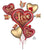 Anagram Mylar & Foil Satin Love You Arrows Balloon Bouquet