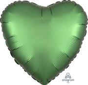 Anagram Mylar & Foil Satin Luxe™ Emerald Heart 18″ Balloon
