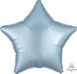 Anagram Mylar & Foil Satin Luxe Pastel Blue Star 18″ Balloon