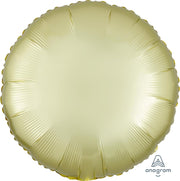 Satin Luxe Pastel Yellow Circle 18″ Balloon