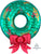 Satin Wreath 30" Mylar Foil Balloon