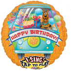 Anagram Mylar & Foil Scooby-Doo Birthday 28″ Sing-A-Tune Balloon