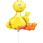 Anagram Mylar & Foil Sesame Street Big Bird 14" Balloon (requires heat-sealing)