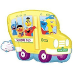 Anagram Mylar & Foil Sesame Street School Bus 28" Balloon
