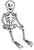 Anagram Mylar & Foil Sitting Skeleton 26″ Foil Balloon