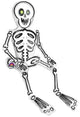 Sitting Skeleton 26″ Foil Balloon