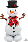 Anagram Mylar & Foil Snowman Greeter AirLoonz Balloon