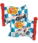 Anagram Mylar & Foil Speed Racer Flag Shape 27″ Balloon