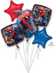 Spiderman Webbed Wonder Balloon Bouquet - 5 Balloons