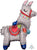 Anagram Mylar & Foil Standing Llama Air-filled 19″ Balloon