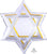 Anagram Mylar & Foil Star of David 21" Mylar Foil Balloon