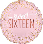 Anagram Mylar & Foil Sweet Sixteen Blush 18″ Balloon