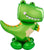 Anagram Mylar & Foil T-Rex Dinosaur AirLoonz 54″ Balloon