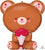 Anagram Mylar & Foil Teddy Bear Garland 26″ Balloon