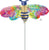 Anagram Mylar & Foil Tie-Dye Bee 14″ Balloon (requires heat-sealing)